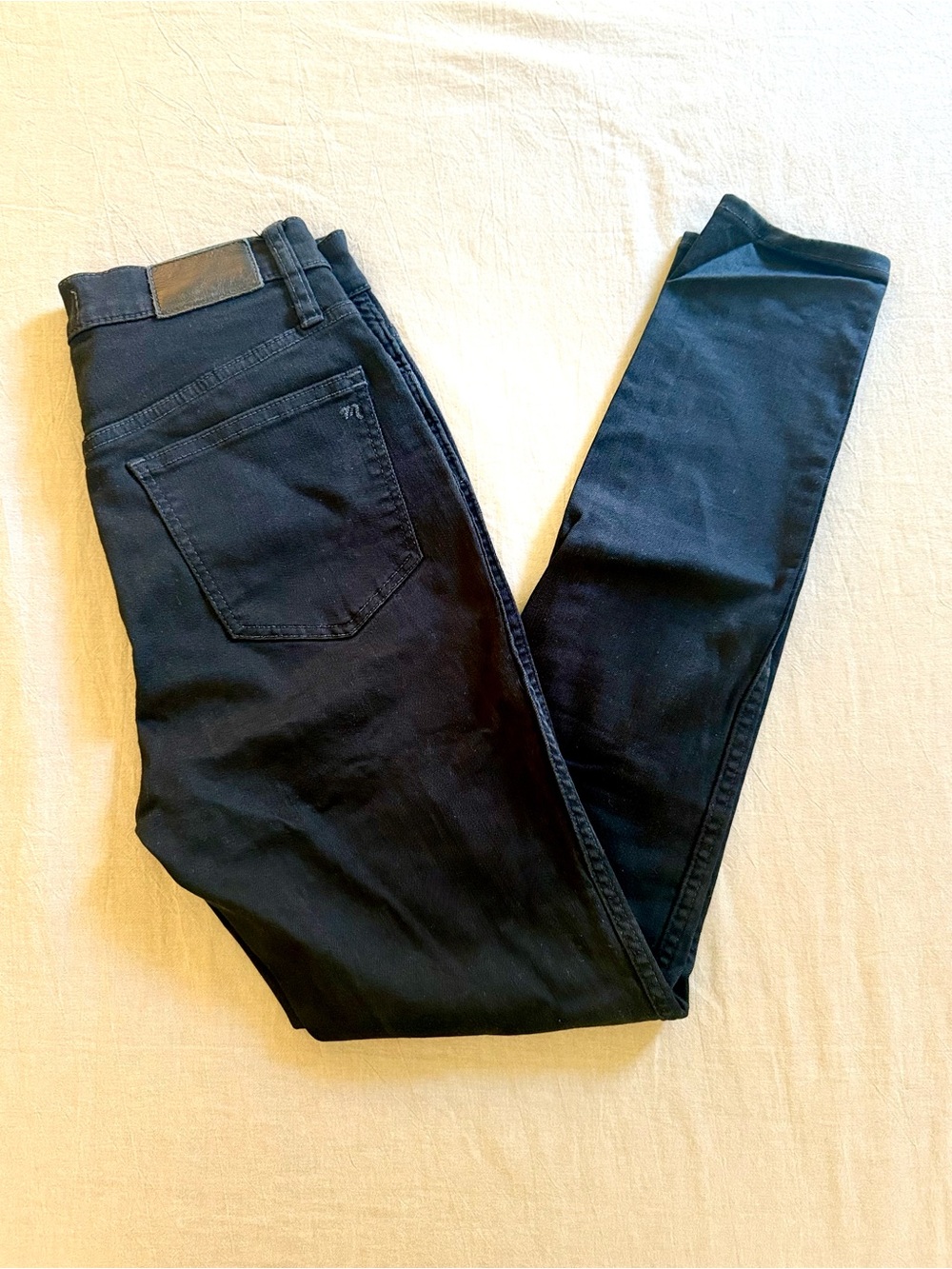 Madewell High Waisted Black Denim Skinny Jeans- Size 26